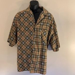 Forte Bleu Paid Short Sleeve Shirt XL 100% polyester Gently worn